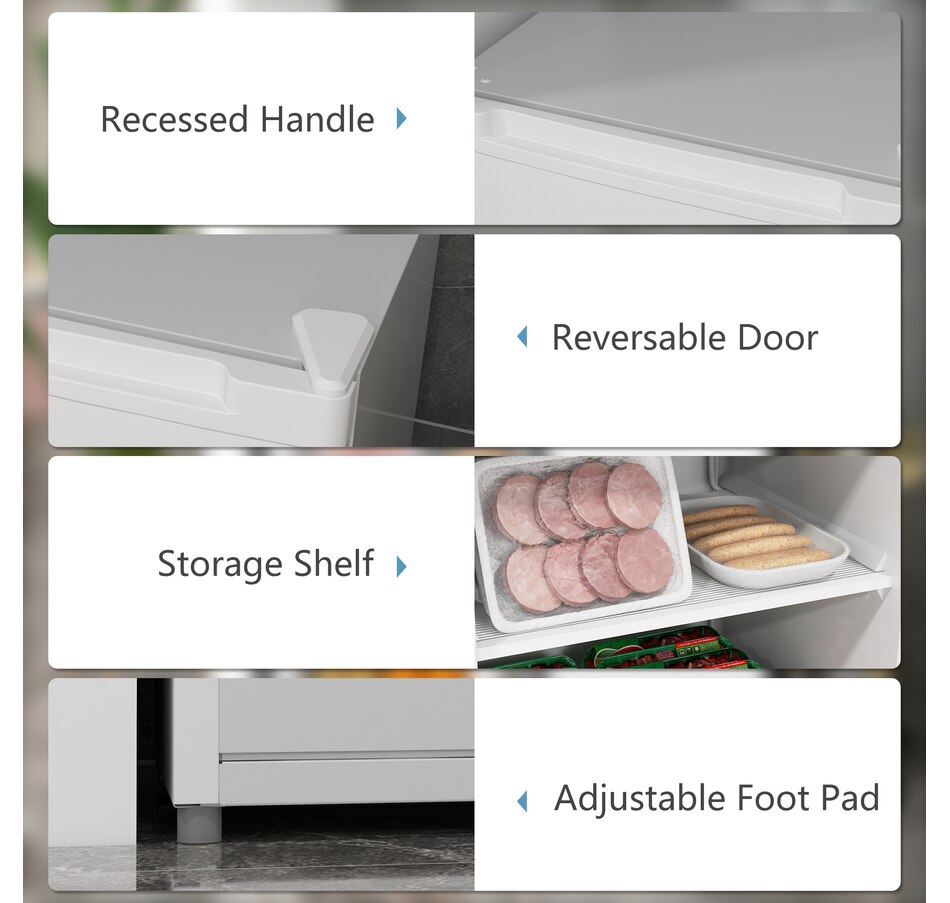 Image 997350_ALTMORE4.jpg, Product 997-350 / Price $289.99 - $299.99, HOMCOM Compact Upright Freezer 3Cu.Ft Mini Freezer w/Reversible Single Door from HOMCOM on TSC.ca's Kitchen department