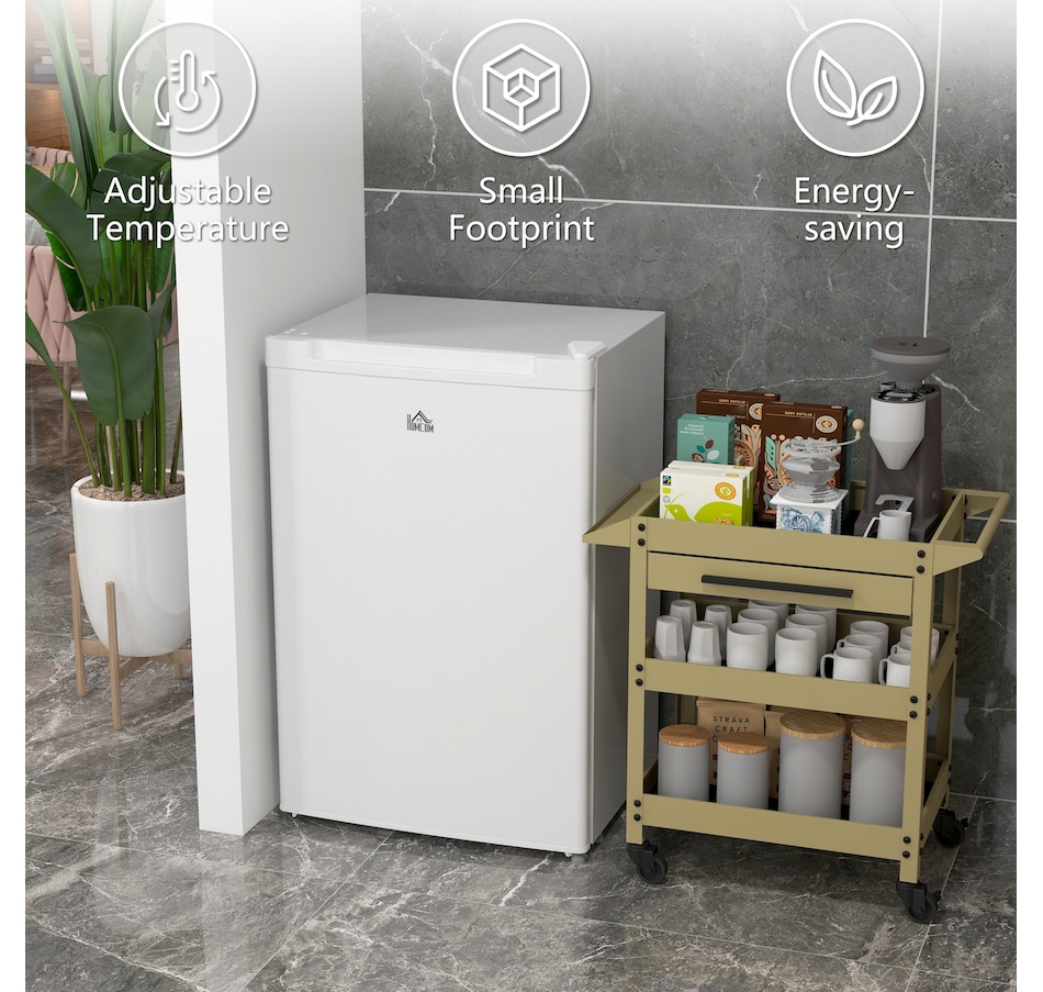 Image 997350_ALTMORE5.jpg, Product 997-350 / Price $289.99 - $299.99, HOMCOM Compact Upright Freezer 3Cu.Ft Mini Freezer w/Reversible Single Door from HOMCOM on TSC.ca's Kitchen department
