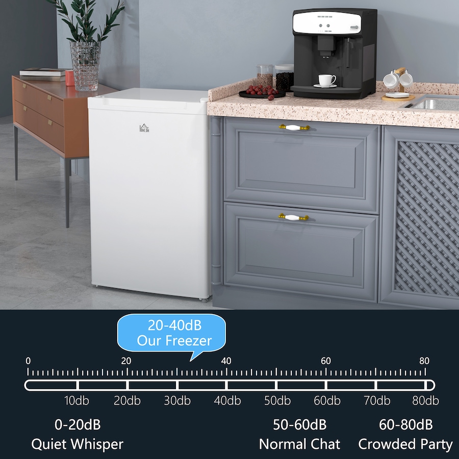 Image 997350_ALTMORE6.jpg, Product 997-350 / Price $319.99, HOMCOM Compact Upright Freezer 3Cu.Ft Mini Freezer w/Reversible Single Door from HOMCOM on TSC.ca's Kitchen department