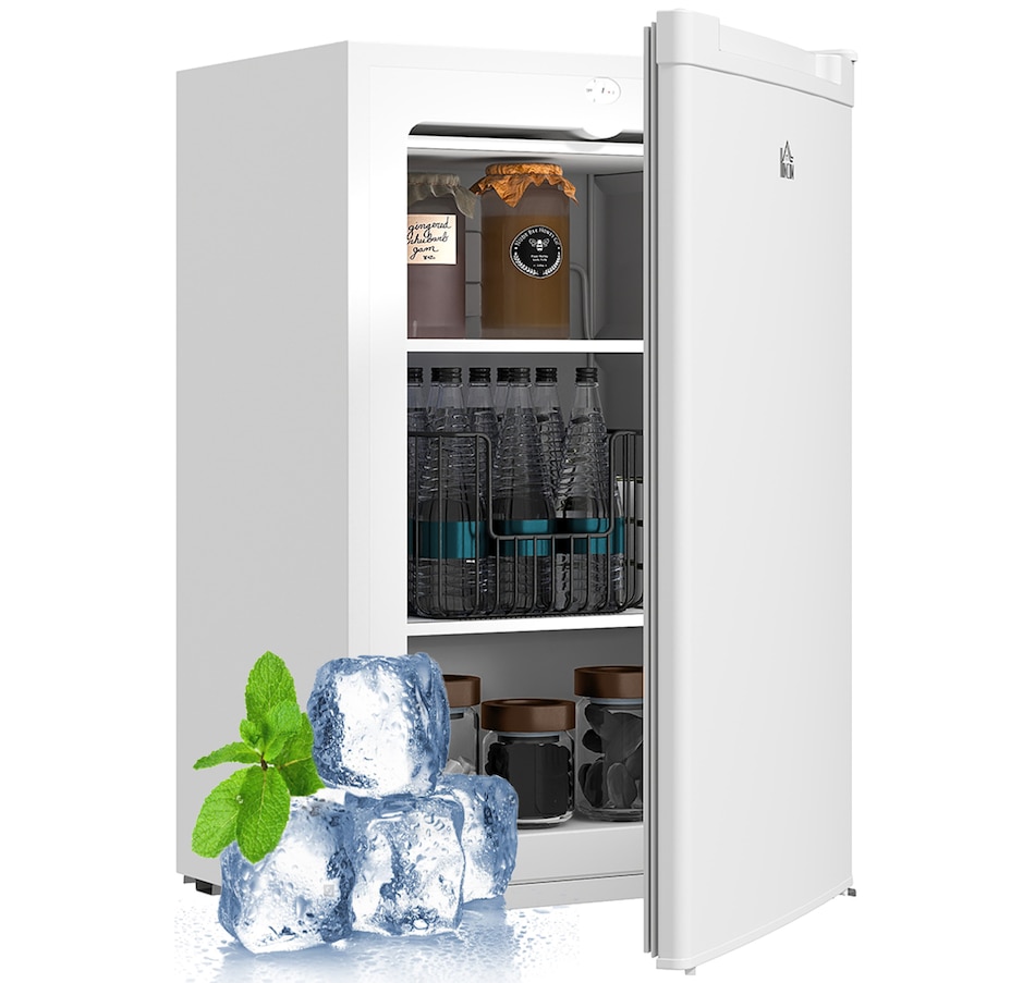 Image 997350_ST01.jpg, Product 997-350 / Price $289.99 - $299.99, HOMCOM Compact Upright Freezer 3Cu.Ft Mini Freezer w/Reversible Single Door from HOMCOM on TSC.ca's Kitchen department