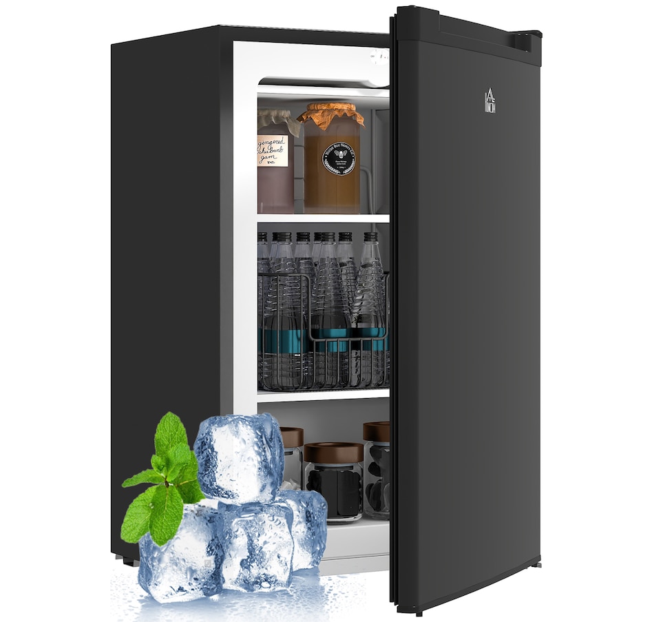 Image 997350_ST02.jpg, Product 997-350 / Price $289.99 - $299.99, HOMCOM Compact Upright Freezer 3Cu.Ft Mini Freezer w/Reversible Single Door from HOMCOM on TSC.ca's Kitchen department