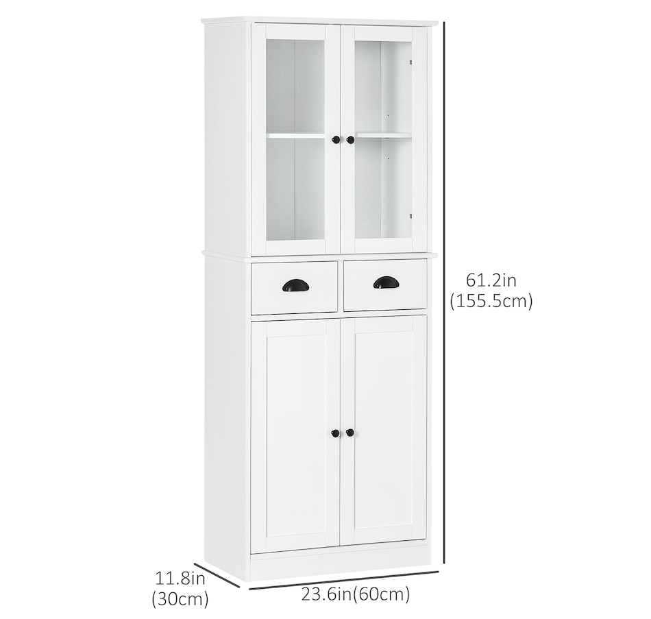 Image 997352_ALTMORE10.jpg, Product 997-352 / Price $189.99 - $199.99, HOMCOM 61" Kitchen Pantry Storage Cabinet w/ Shelves Soft Close Doors from HOMCOM on TSC.ca's Home & Garden department