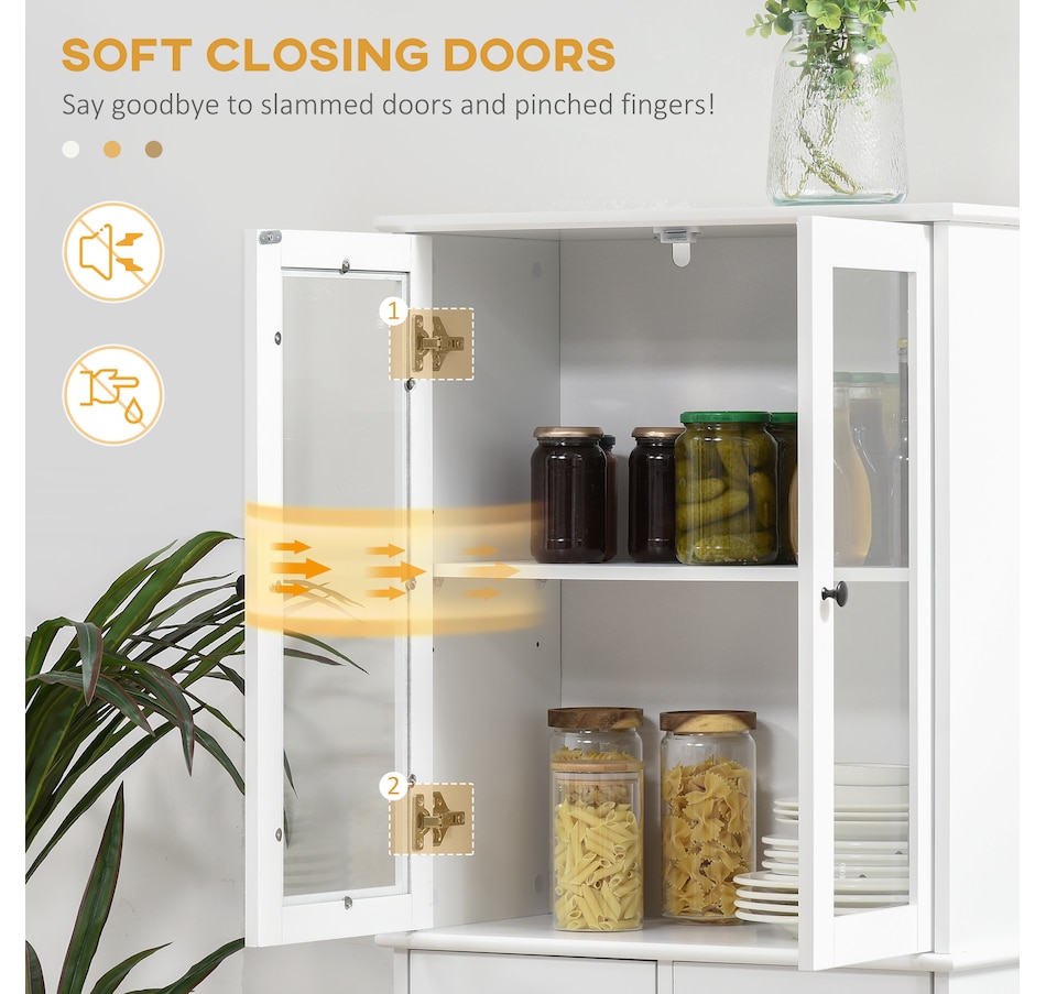 Image 997352_ALTMORE12.jpg, Product 997-352 / Price $189.99 - $199.99, HOMCOM 61" Kitchen Pantry Storage Cabinet w/ Shelves Soft Close Doors from HOMCOM on TSC.ca's Home & Garden department