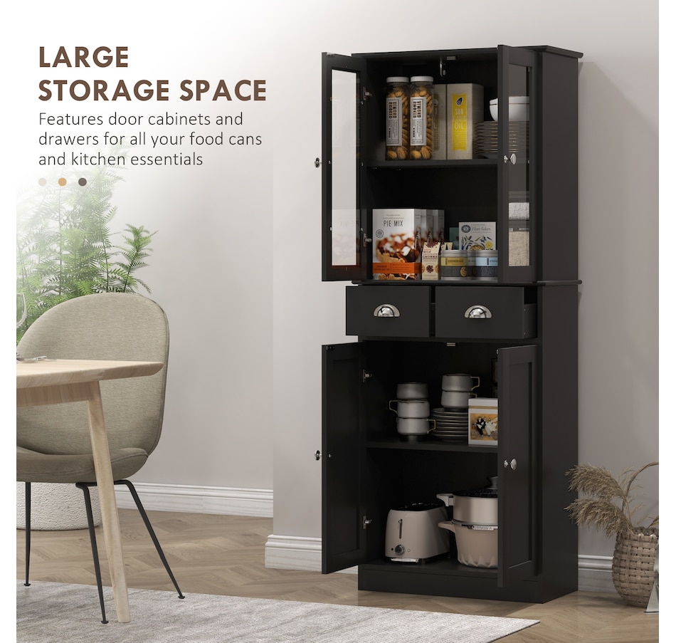 Image 997352_ALTMORE3.jpg, Product 997-352 / Price $189.99 - $199.99, HOMCOM 61" Kitchen Pantry Storage Cabinet w/ Shelves Soft Close Doors from HOMCOM on TSC.ca's Home & Garden department