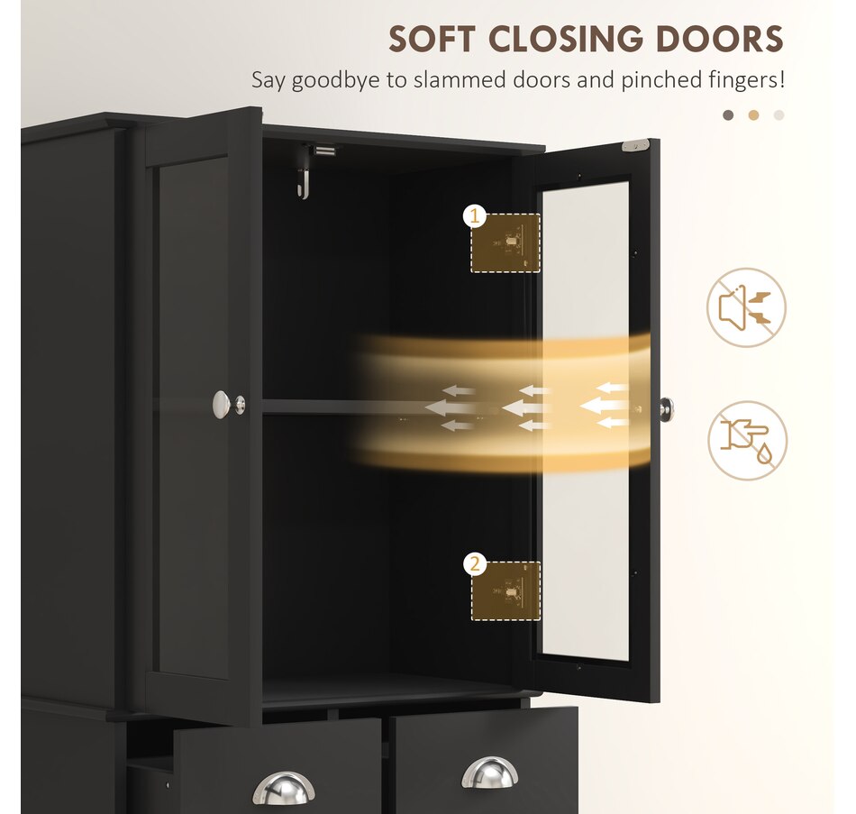 Image 997352_ALTMORE4.jpg, Product 997-352 / Price $189.99 - $199.99, HOMCOM 61" Kitchen Pantry Storage Cabinet w/ Shelves Soft Close Doors from HOMCOM on TSC.ca's Home & Garden department