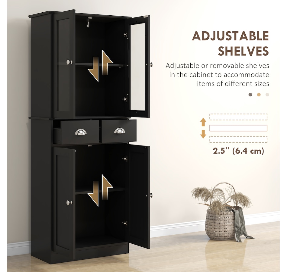 Image 997352_ALTMORE5.jpg, Product 997-352 / Price $189.99 - $199.99, HOMCOM 61" Kitchen Pantry Storage Cabinet w/ Shelves Soft Close Doors from HOMCOM on TSC.ca's Home & Garden department