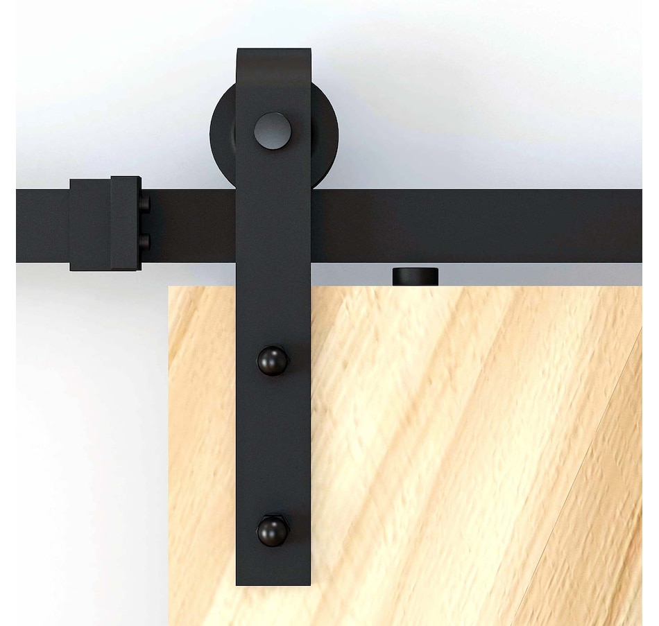 Image 997353_ALTMORE12.jpg, Product 997-353 / Price $52.99 - $64.99, HOMCOM 6.6FT Sliding Barn Door Hardware Kit Barn Door Track Kit Brown from HOMCOM on TSC.ca's Home & Garden department
