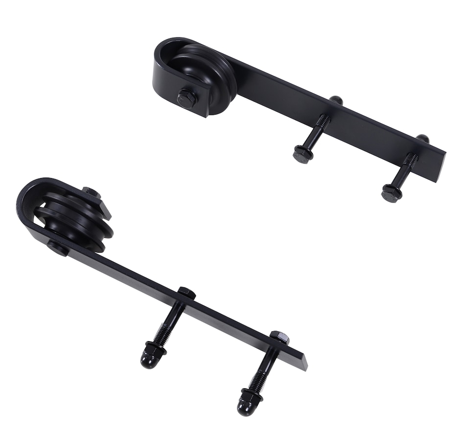 Image 997353_ALTMORE14.jpg, Product 997-353 / Price $52.99 - $64.99, HOMCOM 6.6FT Sliding Barn Door Hardware Kit Barn Door Track Kit Brown from HOMCOM on TSC.ca's Home & Garden department