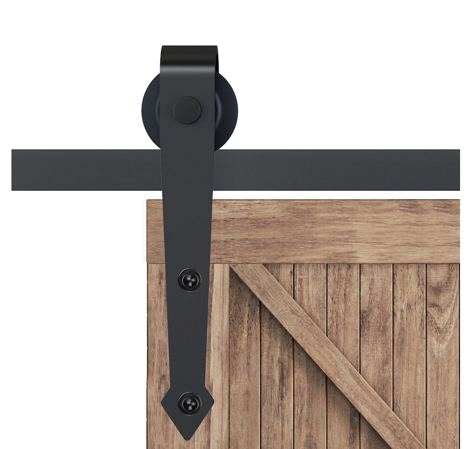 Image 997353_ALTMORE4.jpg, Product 997-353 / Price $52.99 - $64.99, HOMCOM 6.6FT Sliding Barn Door Hardware Kit Barn Door Track Kit Brown from HOMCOM on TSC.ca's Home & Garden department