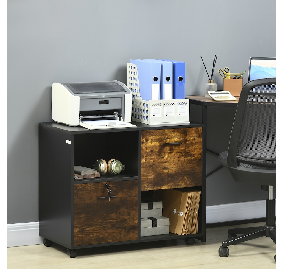 Image 997354_ALTMORE1.jpg, Product 997-354 / Price $96.99 - $114.99, Vinsetto Lateral File Cabinet with Wheels Mobile Printer Stand from Vinsetto on TSC.ca's Home & Garden department