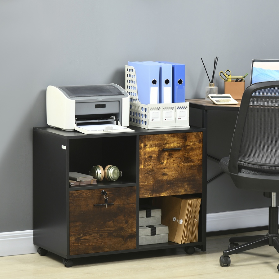 Image 997354_ALTMORE1.jpg, Product 997-354 / Price $109.99, Vinsetto Lateral File Cabinet with Wheels Mobile Printer Stand from Vinsetto on TSC.ca's Home & Garden department