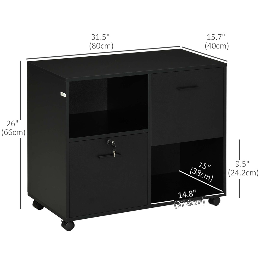 Image 997354_ALTMORE10.jpg, Product 997-354 / Price $109.99, Vinsetto Lateral File Cabinet with Wheels Mobile Printer Stand from Vinsetto on TSC.ca's Home & Garden department