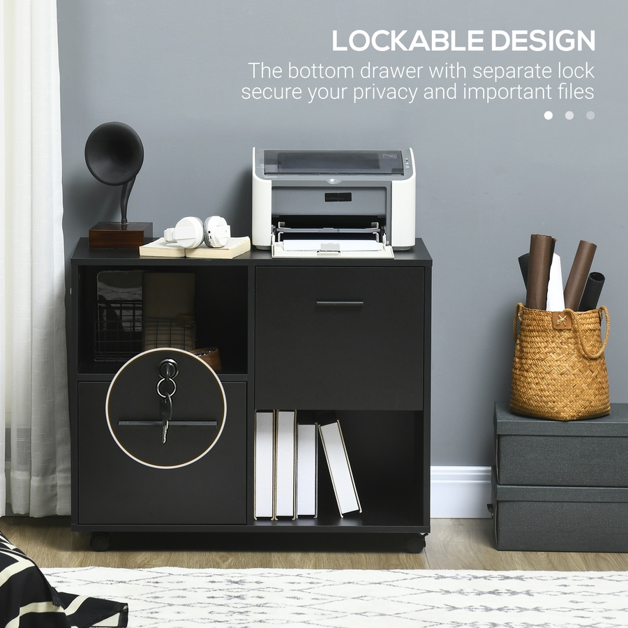Image 997354_ALTMORE14.jpg, Product 997-354 / Price $109.99, Vinsetto Lateral File Cabinet with Wheels Mobile Printer Stand from Vinsetto on TSC.ca's Home & Garden department
