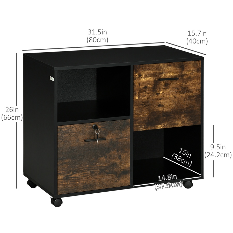 Image 997354_ALTMORE2.jpg, Product 997-354 / Price $109.99, Vinsetto Lateral File Cabinet with Wheels Mobile Printer Stand from Vinsetto on TSC.ca's Home & Garden department