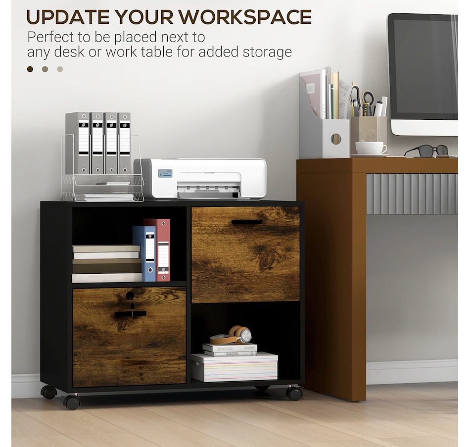 Image 997354_ALTMORE3.jpg, Product 997-354 / Price $96.99 - $114.99, Vinsetto Lateral File Cabinet with Wheels Mobile Printer Stand from Vinsetto on TSC.ca's Home & Garden department