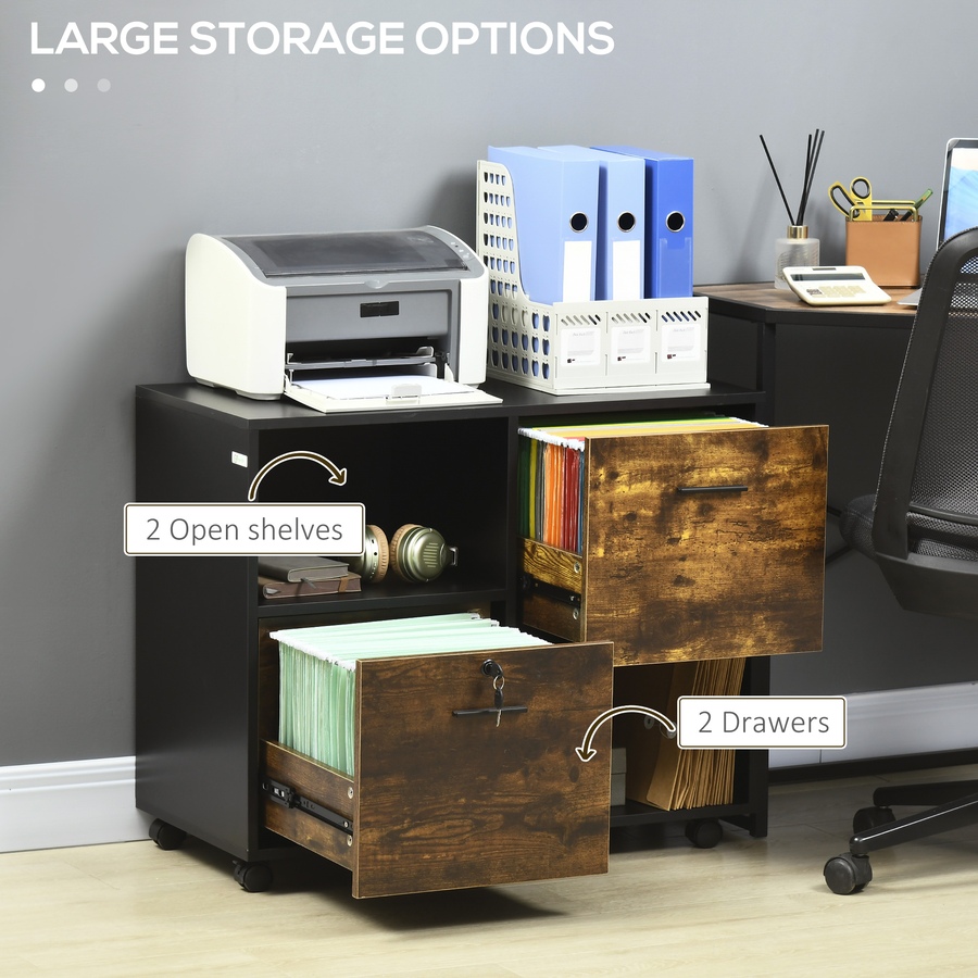 Image 997354_ALTMORE4.jpg, Product 997-354 / Price $109.99, Vinsetto Lateral File Cabinet with Wheels Mobile Printer Stand from Vinsetto on TSC.ca's Home & Garden department