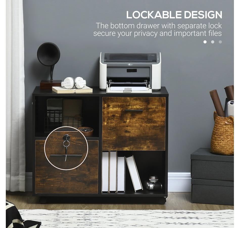 Image 997354_ALTMORE6.jpg, Product 997-354 / Price $96.99 - $114.99, Vinsetto Lateral File Cabinet with Wheels Mobile Printer Stand from Vinsetto on TSC.ca's Home & Garden department
