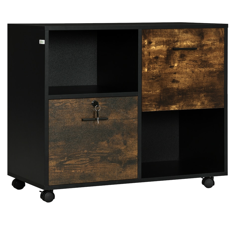 Image 997354_ST01.jpg, Product 997-354 / Price $96.99 - $114.99, Vinsetto Lateral File Cabinet with Wheels Mobile Printer Stand from Vinsetto on TSC.ca's Home & Garden department