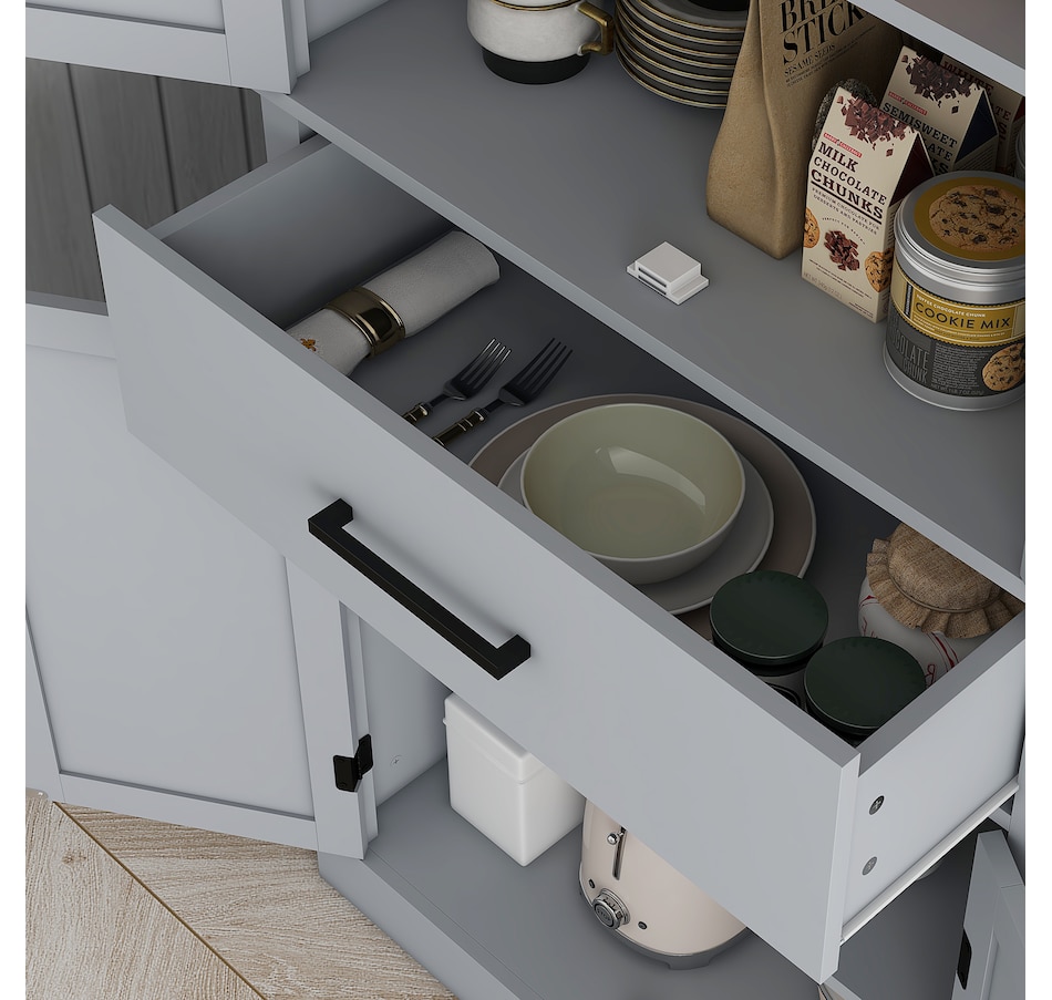 Image 997357_ALTMORE16.jpg, Product 997-357 / Price $239.99 - $314.99, HOMCOM 72" Tall Kitchen Pantry Storage Cabinet with Barn Doors and Drawer from HOMCOM on TSC.ca's Home & Garden department