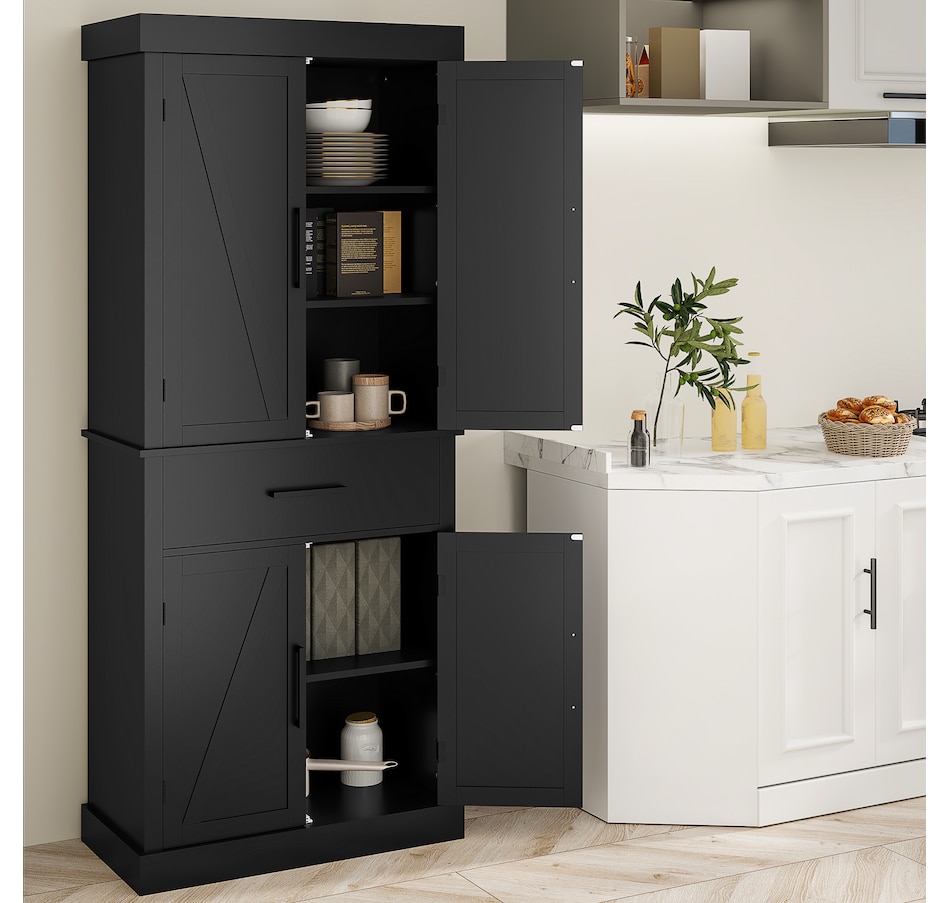 Image 997357_ALTMORE17.jpg, Product 997-357 / Price $239.99 - $314.99, HOMCOM 72" Tall Kitchen Pantry Storage Cabinet with Barn Doors and Drawer from HOMCOM on TSC.ca's Home & Garden department