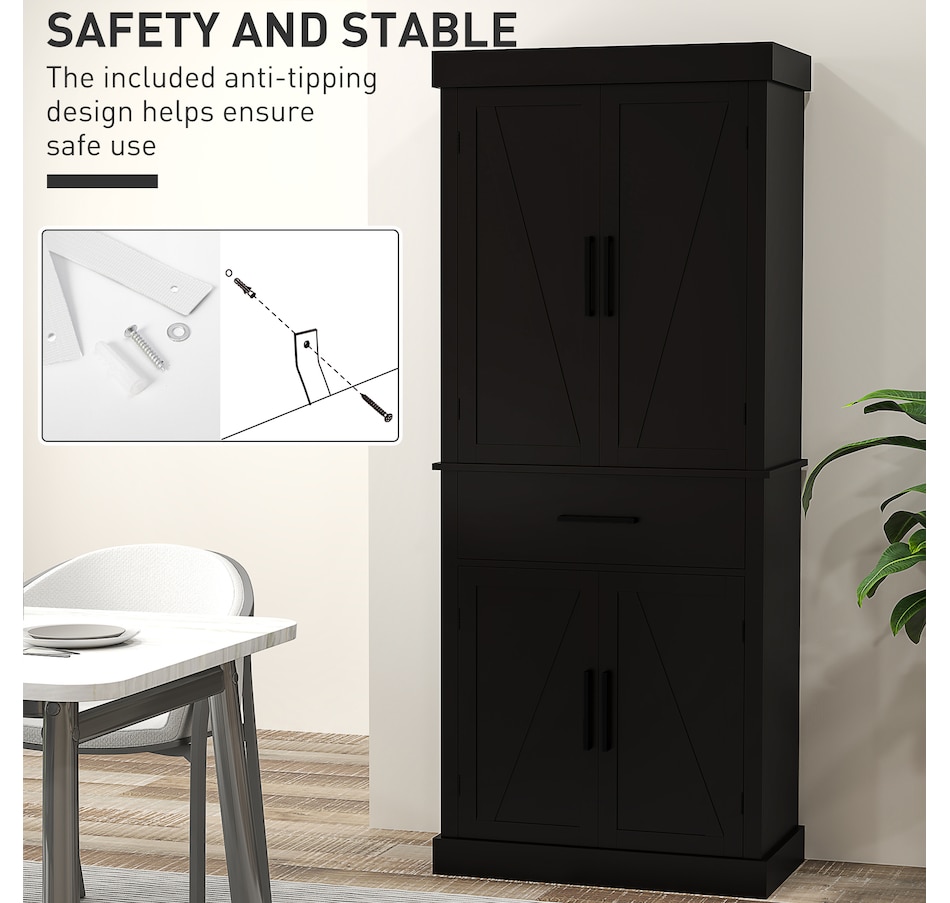 Image 997357_ALTMORE22.jpg, Product 997-357 / Price $239.99 - $314.99, HOMCOM 72" Tall Kitchen Pantry Storage Cabinet with Barn Doors and Drawer from HOMCOM on TSC.ca's Home & Garden department