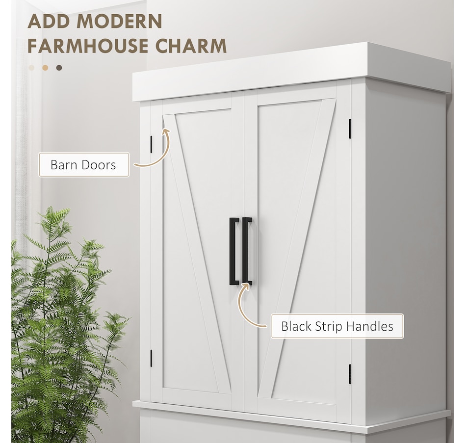Image 997357_ALTMORE3.jpg, Product 997-357 / Price $239.99 - $314.99, HOMCOM 72" Tall Kitchen Pantry Storage Cabinet with Barn Doors and Drawer from HOMCOM on TSC.ca's Home & Garden department