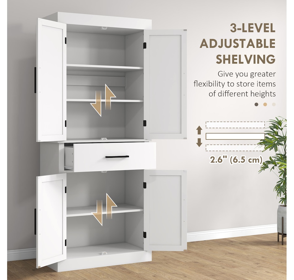 Image 997357_ALTMORE5.jpg, Product 997-357 / Price $239.99 - $314.99, HOMCOM 72" Tall Kitchen Pantry Storage Cabinet with Barn Doors and Drawer from HOMCOM on TSC.ca's Home & Garden department