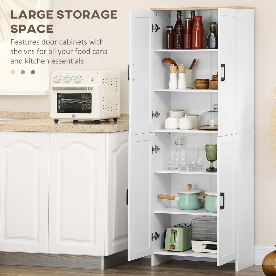 Image 997358_ALTMORE12.jpg, Product 997-358 / Price $189.99 - $194.99, HOMCOM 67" Kitchen Pantry 4-door Storage Cabinet with Adjustable Shelves from HOMCOM on TSC.ca's Home & Garden department
