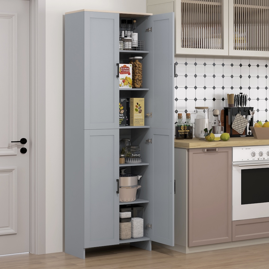 Image 997358_ALTMORE17.jpg, Product 997-358 / Price $189.99 - $194.99, HOMCOM 67" Kitchen Pantry 4-door Storage Cabinet with Adjustable Shelves from HOMCOM on TSC.ca's Home & Garden department