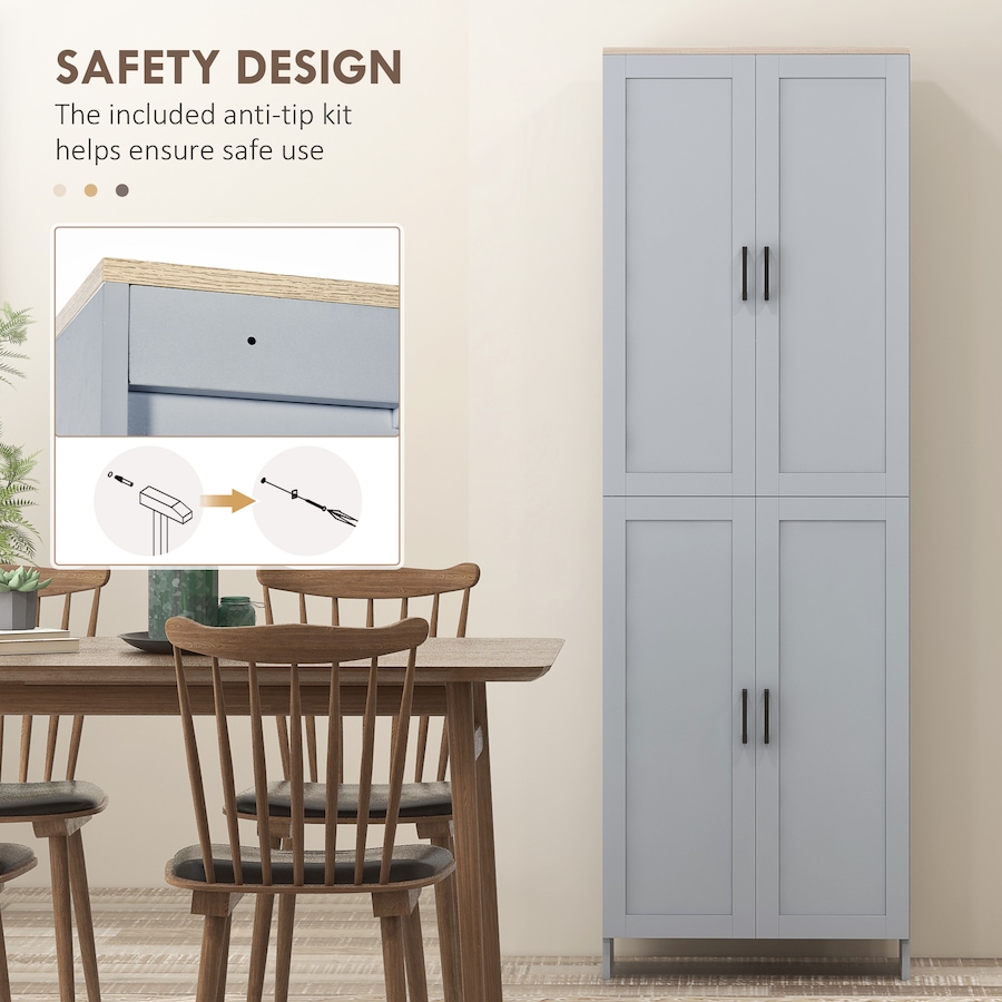 Image 997358_ALTMORE21.jpg, Product 997-358 / Price $189.99 - $194.99, HOMCOM 67" Kitchen Pantry 4-door Storage Cabinet with Adjustable Shelves from HOMCOM on TSC.ca's Home & Garden department