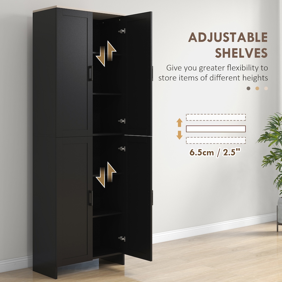 Image 997358_ALTMORE4.jpg, Product 997-358 / Price $189.99 - $194.99, HOMCOM 67" Kitchen Pantry 4-door Storage Cabinet with Adjustable Shelves from HOMCOM on TSC.ca's Home & Garden department