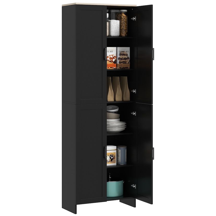 Image 997358_ST01.jpg, Product 997-358 / Price $189.99 - $194.99, HOMCOM 67" Kitchen Pantry 4-door Storage Cabinet with Adjustable Shelves from HOMCOM on TSC.ca's Home & Garden department