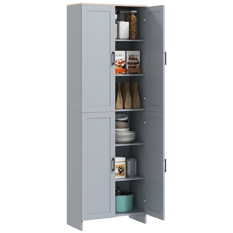 Image 997358_ST03.jpg, Product 997-358 / Price $189.99 - $194.99, HOMCOM 67" Kitchen Pantry 4-door Storage Cabinet with Adjustable Shelves from HOMCOM on TSC.ca's Home & Garden department