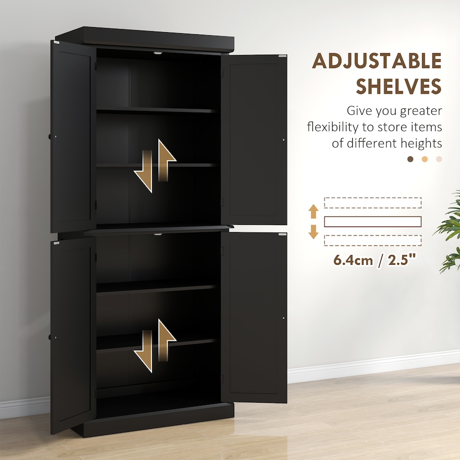 Image 997363_ALTMORE12.jpg, Product 997-363 / Price $290.99 - $309.99, HOMCOM Freestanding 4 Door Kitchen Pantry Cabinet with Shelves from HOMCOM on TSC.ca's Home & Garden department