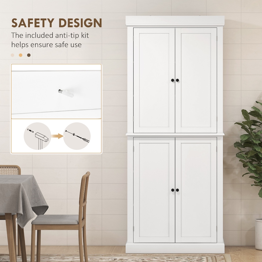 Image 997363_ALTMORE5.jpg, Product 997-363 / Price $290.99 - $309.99, HOMCOM Freestanding 4 Door Kitchen Pantry Cabinet with Shelves from HOMCOM on TSC.ca's Home & Garden department