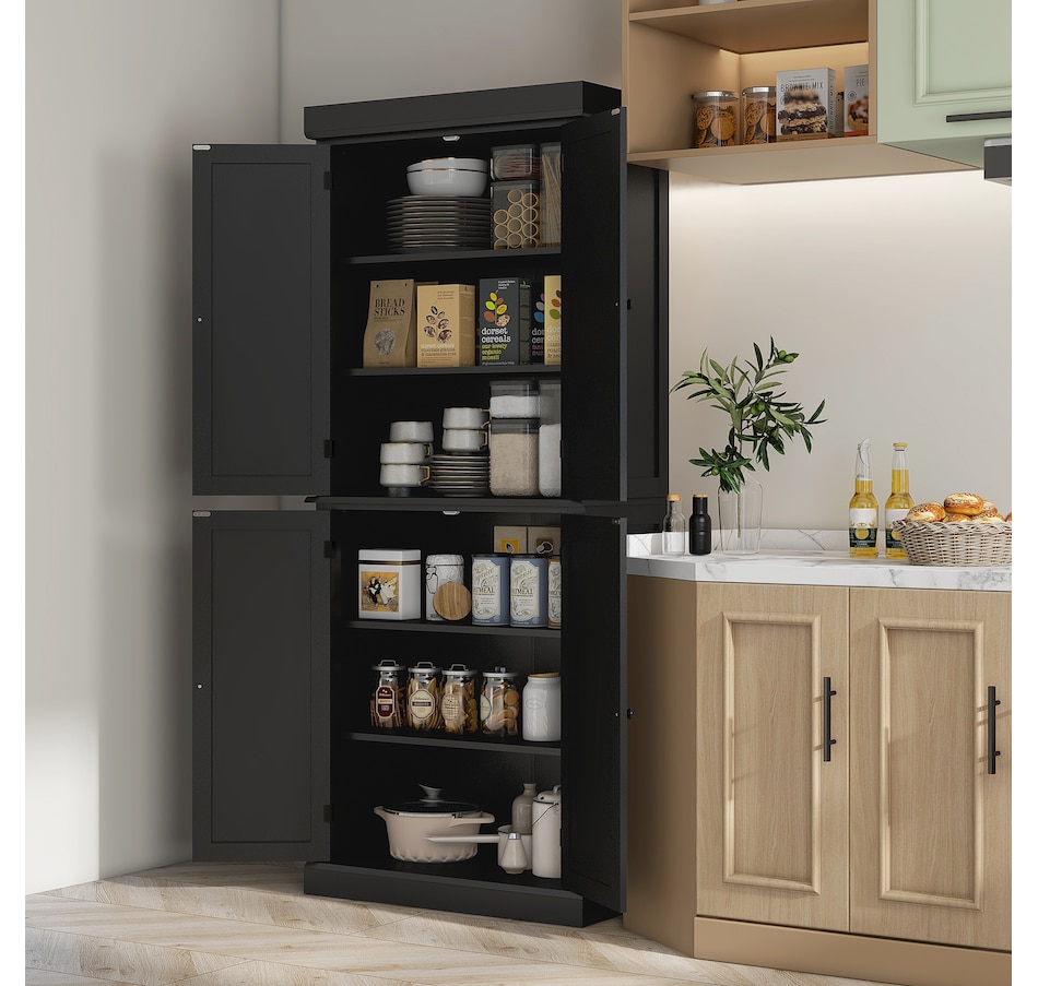 Image 997363_ALTMORE9.jpg, Product 997-363 / Price $289.99 - $369.99, HOMCOM Freestanding 4 Door Kitchen Pantry Cabinet with Shelves from HOMCOM on TSC.ca's Home & Garden department