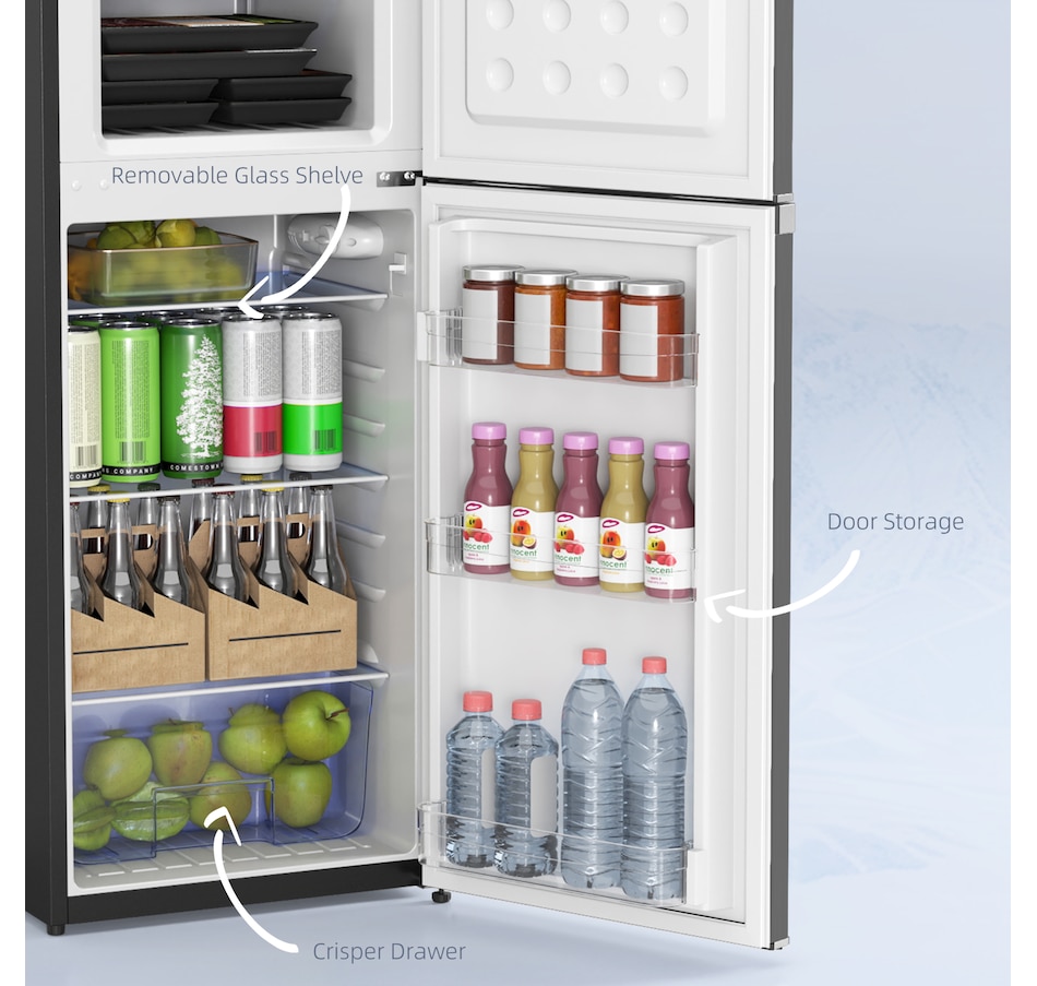 Image 997364_ALTMORE15.jpg, Product 997-364 / Price $419.99, HOMCOM Mini Fridge with Freezer 4.6 Cu.Ft 2 Door Small Refrigerator from HOMCOM on TSC.ca's Kitchen department