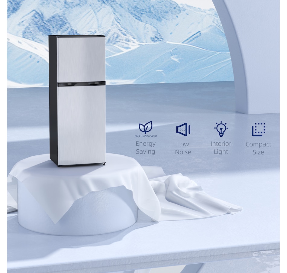 Image 997364_ALTMORE5.jpg, Product 997-364 / Price $419.99, HOMCOM Mini Fridge with Freezer 4.6 Cu.Ft 2 Door Small Refrigerator from HOMCOM on TSC.ca's Kitchen department