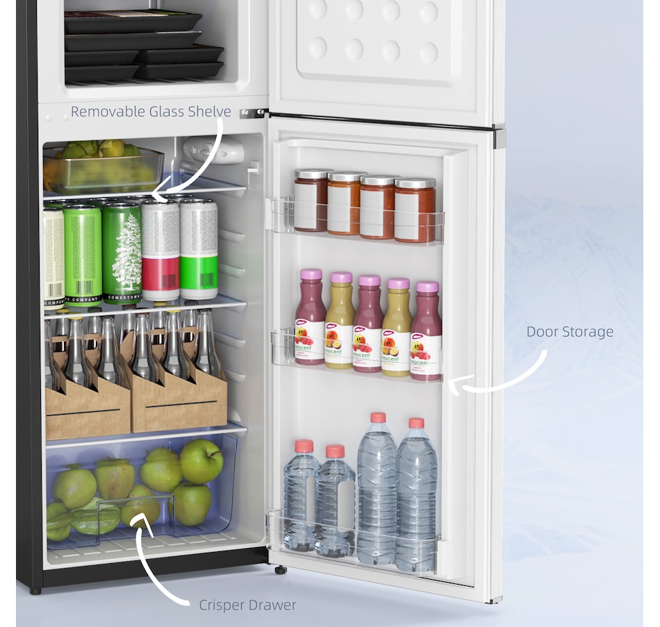 Image 997364_ALTMORE7.jpg, Product 997-364 / Price $419.99, HOMCOM Mini Fridge with Freezer 4.6 Cu.Ft 2 Door Small Refrigerator from HOMCOM on TSC.ca's Kitchen department