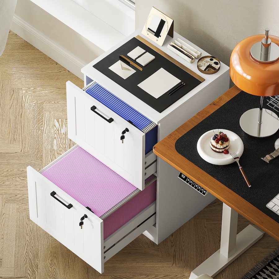 Image 997365_ALTMORE16.jpg, Product 997-365 / Price $119.99 - $123.59, HOMCOM 2 Drawer File Cabinet with Lock Filing Cabinet for A4 Letter from HOMCOM on TSC.ca's Home & Garden department