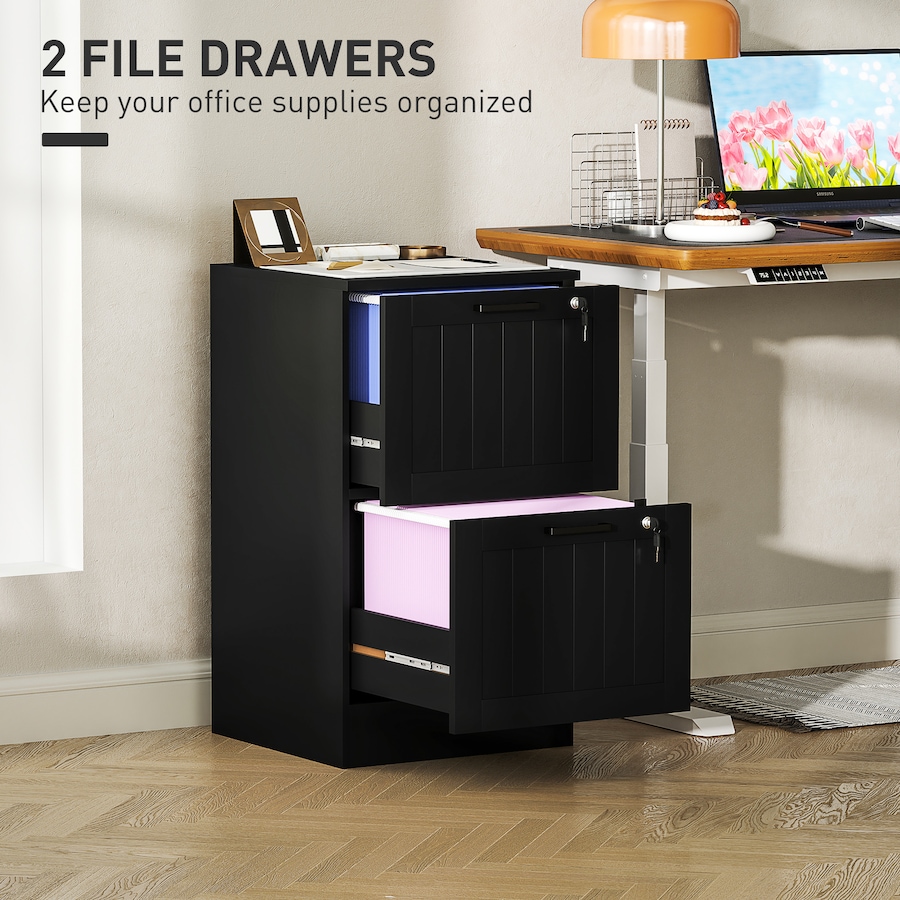 Image 997365_ALTMORE3.jpg, Product 997-365 / Price $119.99 - $123.59, HOMCOM 2 Drawer File Cabinet with Lock Filing Cabinet for A4 Letter from HOMCOM on TSC.ca's Home & Garden department