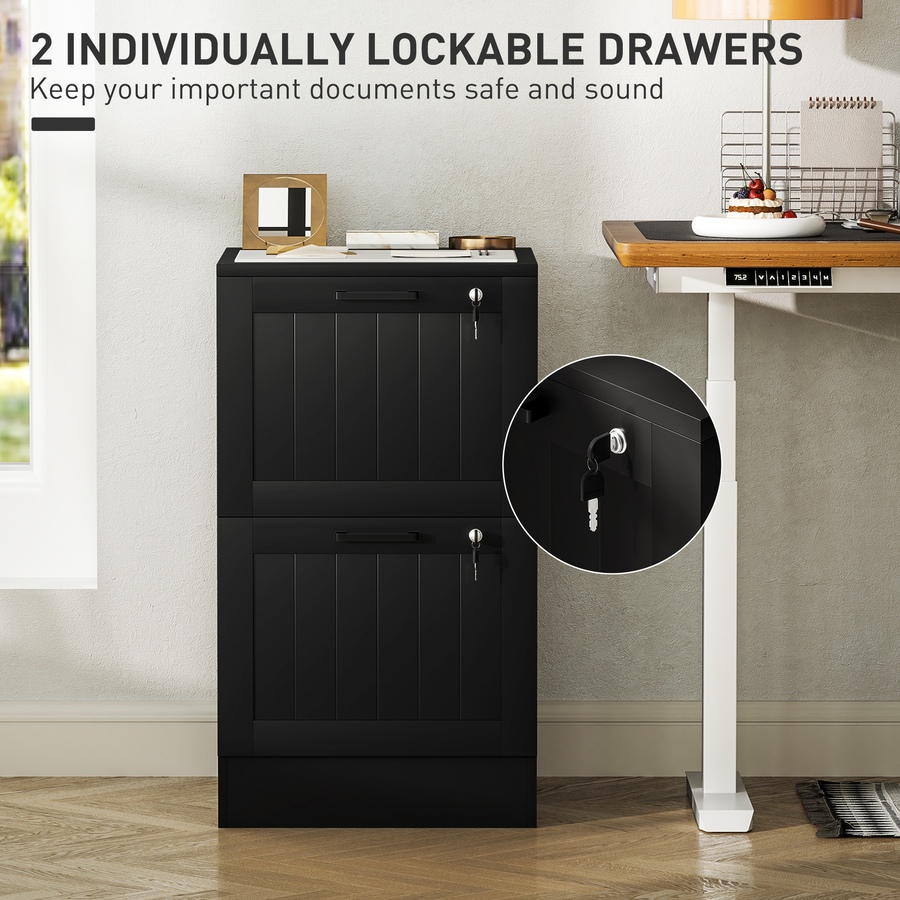 Image 997365_ALTMORE5.jpg, Product 997-365 / Price $119.99 - $123.59, HOMCOM 2 Drawer File Cabinet with Lock Filing Cabinet for A4 Letter from HOMCOM on TSC.ca's Home & Garden department