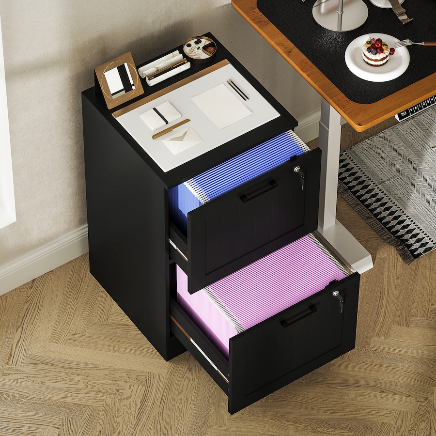Image 997365_ALTMORE8.jpg, Product 997-365 / Price $119.99 - $123.59, HOMCOM 2 Drawer File Cabinet with Lock Filing Cabinet for A4 Letter from HOMCOM on TSC.ca's Home & Garden department