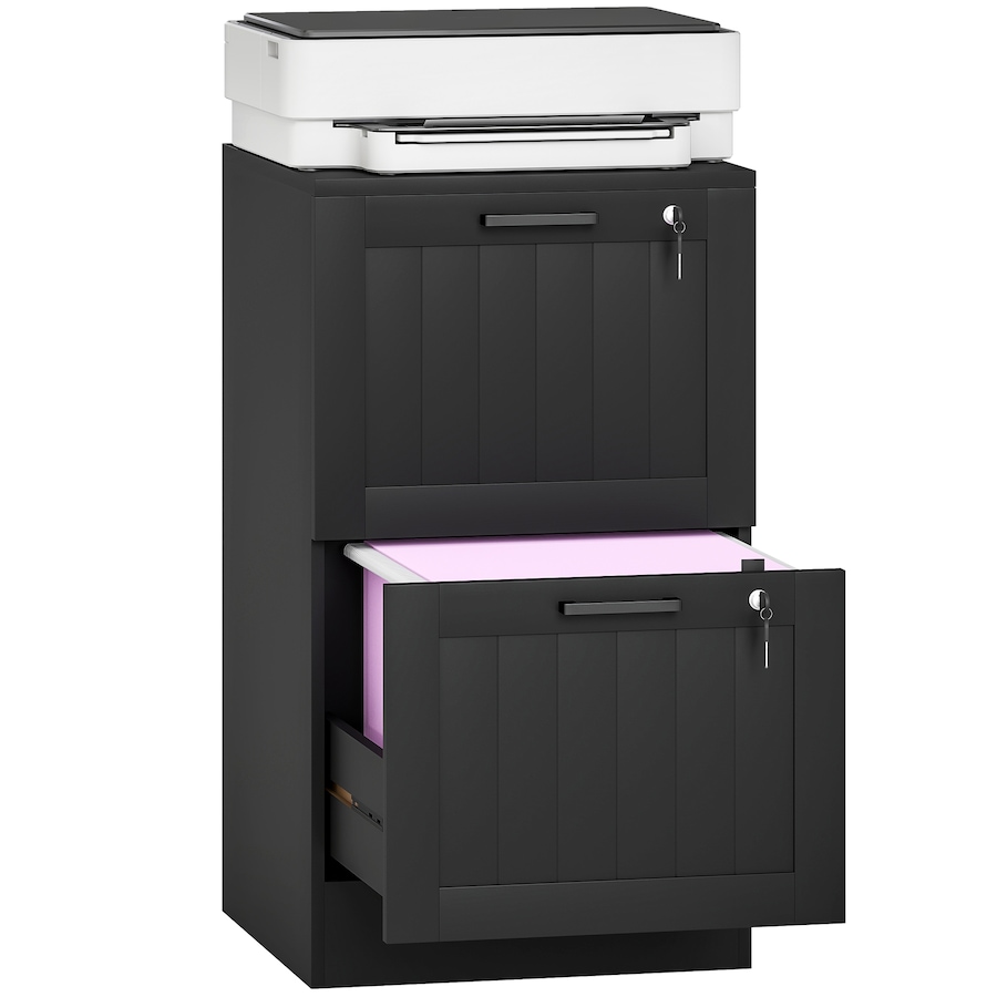 Image 997365_ST01.jpg, Product 997-365 / Price $119.99 - $123.59, HOMCOM 2 Drawer File Cabinet with Lock Filing Cabinet for A4 Letter from HOMCOM on TSC.ca's Home & Garden department