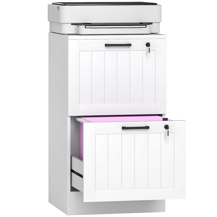 Image 997365_ST02.jpg, Product 997-365 / Price $119.99 - $123.59, HOMCOM 2 Drawer File Cabinet with Lock Filing Cabinet for A4 Letter from HOMCOM on TSC.ca's Home & Garden department
