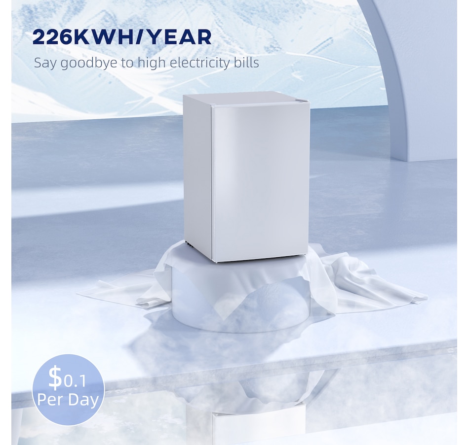 Image 997366_ALTMORE14.jpg, Product 997-366 / Price $259.99 - $289.99, HOMCOM 4.5 Cu Ft Mini Fridge with Freezer, Wheels, Refrigerator from HOMCOM on TSC.ca's Kitchen department