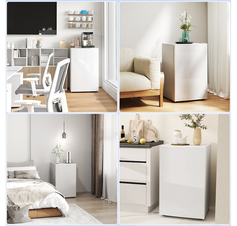 Image 997366_ALTMORE16.jpg, Product 997-366 / Price $259.99 - $289.99, HOMCOM 4.5 Cu Ft Mini Fridge with Freezer, Wheels, Refrigerator from HOMCOM on TSC.ca's Kitchen department