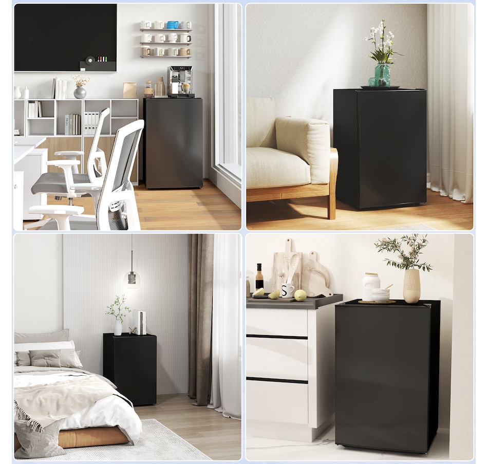 Image 997366_ALTMORE8.jpg, Product 997-366 / Price $259.99 - $289.99, HOMCOM 4.5 Cu Ft Mini Fridge with Freezer, Wheels, Refrigerator from HOMCOM on TSC.ca's Kitchen department