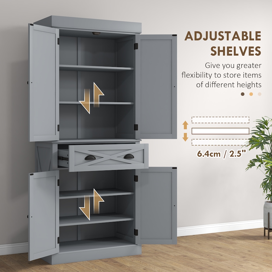 Image 997370_ALTMORE20.jpg, Product 997-370 / Price $279.99, HOMCOM Kitchen Pantry, Freestanding Buffet Cabinet with 4 Doors from HOMCOM on TSC.ca's Home & Garden department