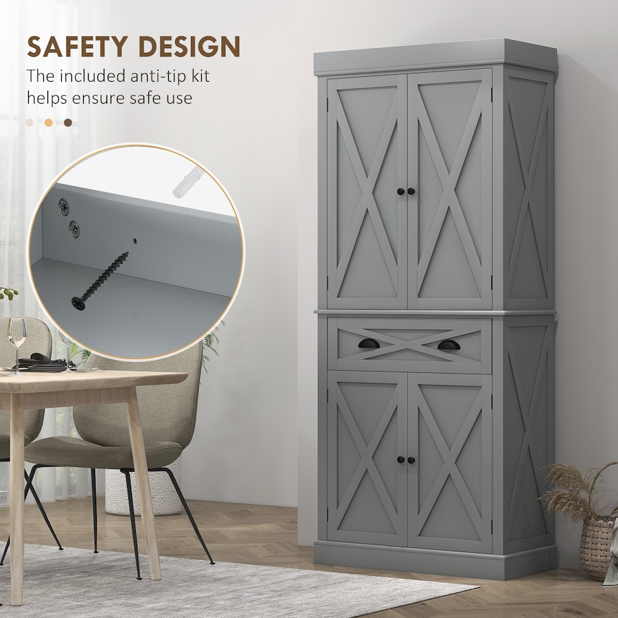 Image 997370_ALTMORE21.jpg, Product 997-370 / Price $279.99, HOMCOM Kitchen Pantry, Freestanding Buffet Cabinet with 4 Doors from HOMCOM on TSC.ca's Home & Garden department